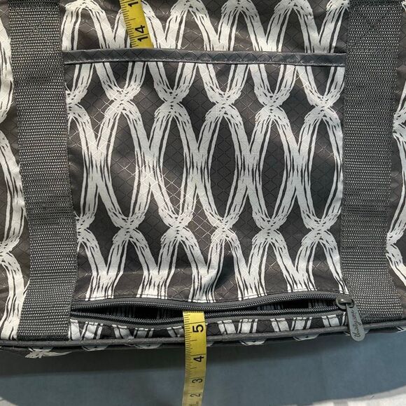 thirty-one All In Tote Duffel Bag Weekender Travel Overnight Weekender Gym Gray - Picture 5 of 11